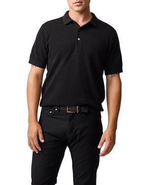 Rodd & Gunn Masons Regular Fit Flat Knit Polo Shirt - Black