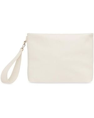 Whistles Avah Leather Clutch - White
