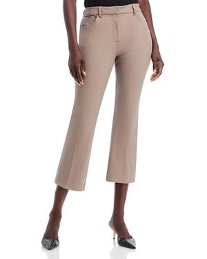 Theory Cropped Kick Flare Pants - Natural
