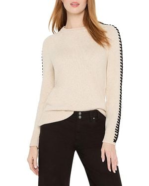 NIC+ZOE Dashing Down Whipstitched Jumper - Natural