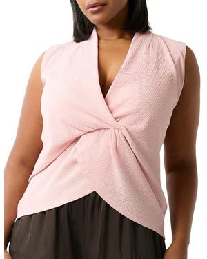 Estelle Hadley Knot Front Top - Pink