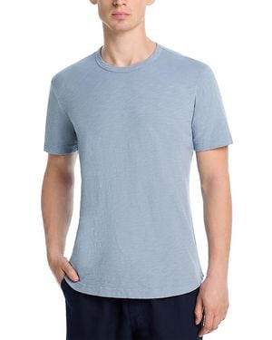 Velvet By Graham & Spencer Slub Knit Regular Fit Tee - Blue