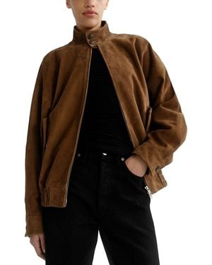 Agolde Blair Suede Jacket - Brown
