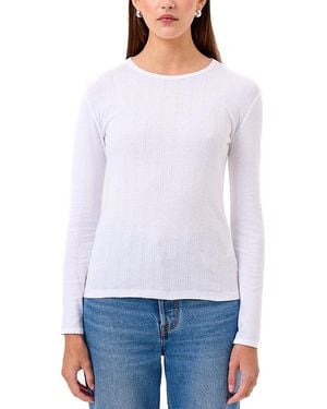Goldie Lewinter Blaire Pointelle Top - White