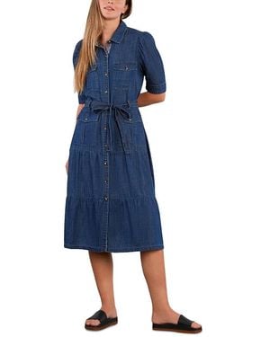 Billy T Dreamer Belted Shirtdress - Blue