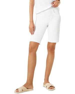 Hue Game Changing High Rise Bermuda Shorts - White