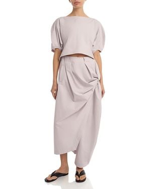 Issey Miyake Pleats Please Twisted Drape Pants - Pink