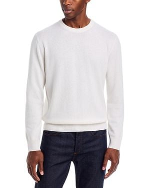 Canali Wool & Cashmere Crewneck Sweater - White
