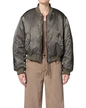 Agolde Frankie Reversible Bomber Jacket - Brown