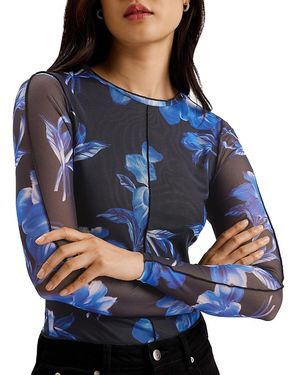 Ted Baker Dekotha Mesh Top - Blue