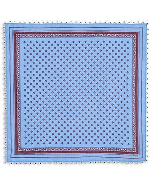 Madewell Beaded Trim Bandana - Blue