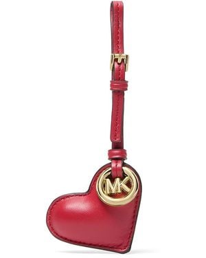 Michael Kors Leather Heart Charm - Pink
