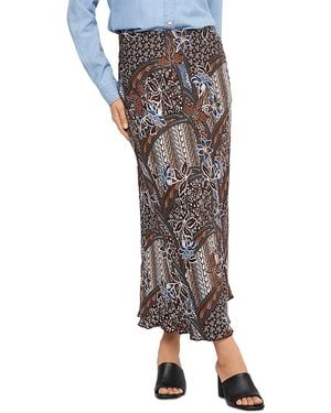 Karen Kane Printed Bias Cut Midi Skirt - Multicolor