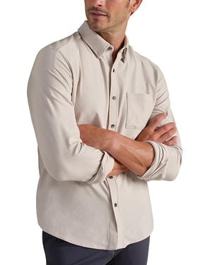 Rhone Wfh Regular Fit Button Down Shirt - Grey