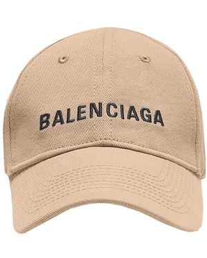 Balenciaga Logo Cap - Natural