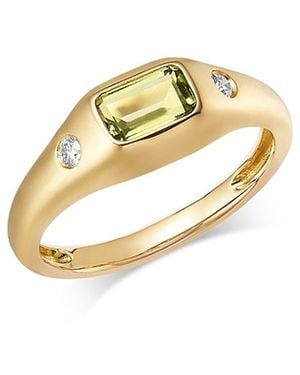 Bloomingdale's Fine Collection Diamond Pinky Ring - Metallic