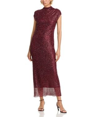 Jonathan Simkhai Zaria Cowl Neck Gown - Red