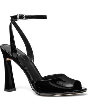 Michael Kors Rosie High Leather Sandals - Black