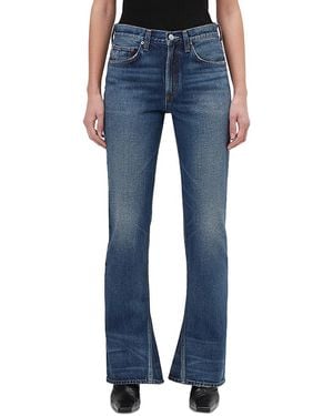 Agolde Mid Rise Kick Boot Jeans - Blue