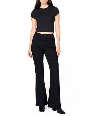 Warp & Weft Mia High Rise Flare - Black
