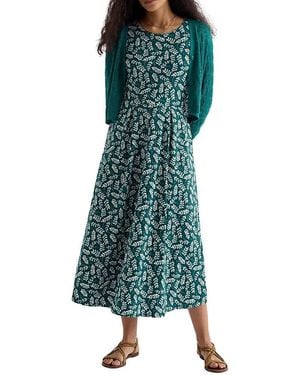 Seasalt Cornwall Veronica Short Sleeve Midi Dress - Green
