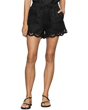 Sanctuary Almost There Linen Shorts - Black