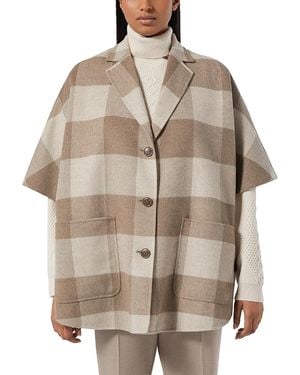 Marina Rinaldi Sport Wool Blend Short Coat - Natural