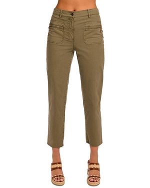 Ramy Brook Emmy Canvas Ankle Pants - Natural