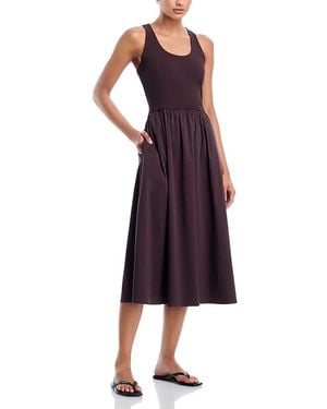 Sweaty Betty Explorer Ribbed Midi Dress - Purple