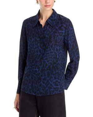 Kobi Halperin Charlize Button Front Blouse - Blue