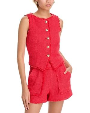 Cinq À Sept Camen Boucle Vest - Red