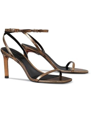 Tory Burch Gigi Metallic Leather Stiletto Sandals - Multicolor