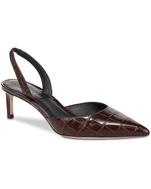 Veronica Beard Caroline Slingback Pumps - Brown