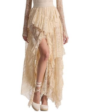 Alice + Olivia Karys High Low Skirt - Natural