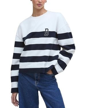 Barbour Embroidered Striped Sweatshirt - Blue