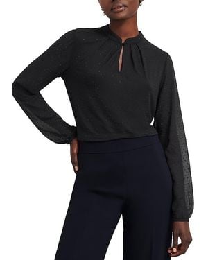 Hobbs Shanice Sparkle Top - Black