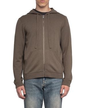 Zadig & Voltaire Clash Lc Patch Western Wool Blend Hoodie - Brown
