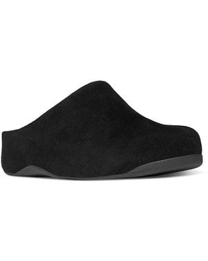 Fitflop Shuv Suede Clogs - Black