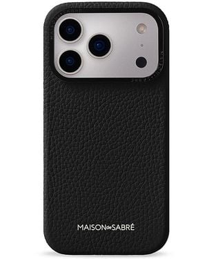 Maison De Sabre Leather Phone Case (Iphone 18 Pro) - Black