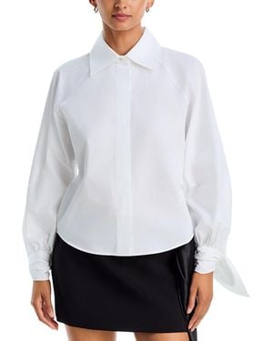 Patou Bow Collar Blouse - White