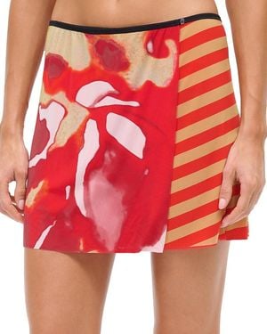 STAUD Sands Skirt Swim Cover-Up - Red