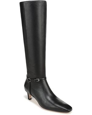 FAVORITE DAUGHTER Lila Leather Knee High Boots - Black