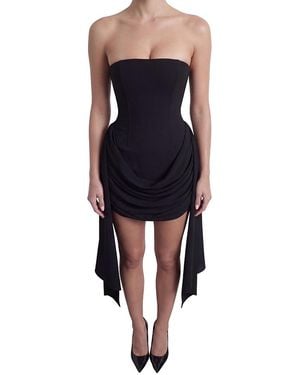 HEIRESS BEVERLY HILLS Corset Chiffon Flared Mini Dress in Black | Lyst HEIRESS BEVERLY HILLS Corset Chiffon Flared Mini Dress in Black | Lyst