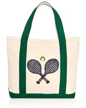 Aqua Mini Canvas Tote - Green