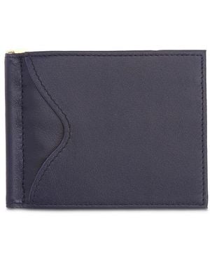 ROYCE New York Leather Rfid-Blocking Money Clip Wallet - Blue