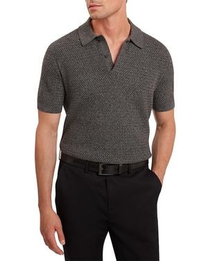 Ted Baker Janko Textured Knit Polo - Gray