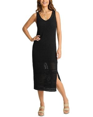Tommy Bahama Crochet Midi Dress - Black