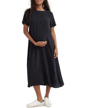 Hatch Collection James Dress Maternity Midi Dress - Black
