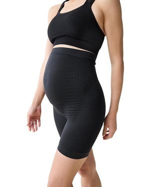 Ingrid & Isabel Shapewear Maternity Shorts, Pack Of 2 - Black