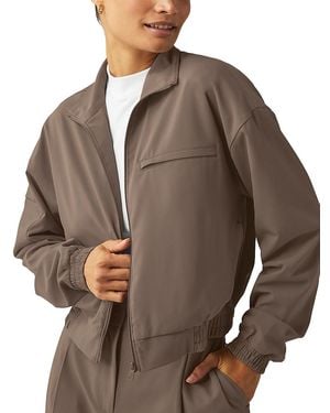 Beyond Yoga Cropped Jacket - Brown